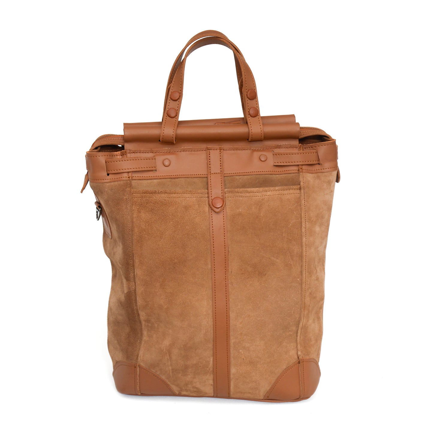 The Manick Suede/Leather Utility Post Bag