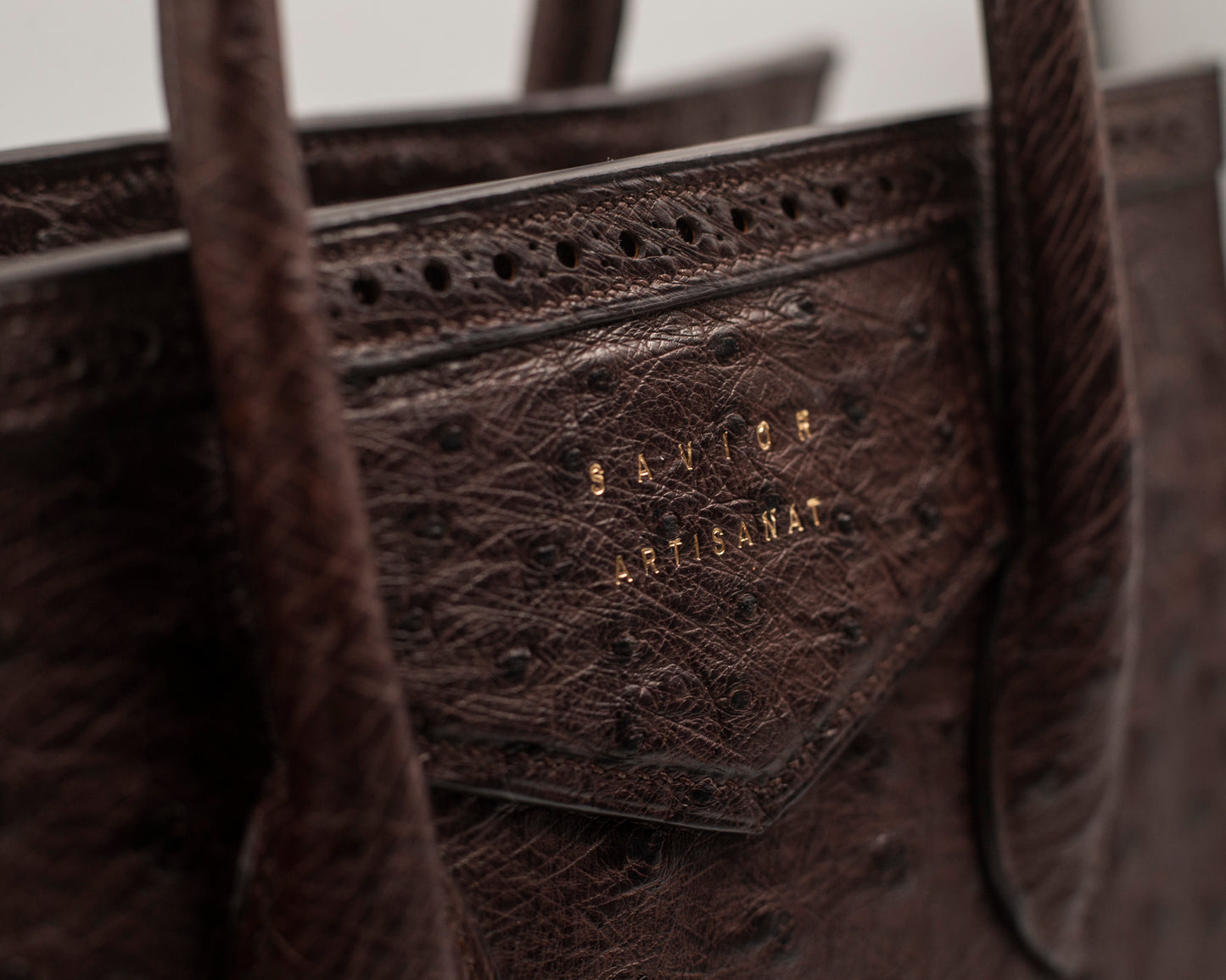 Ostrich 26 Brogue Crossbody