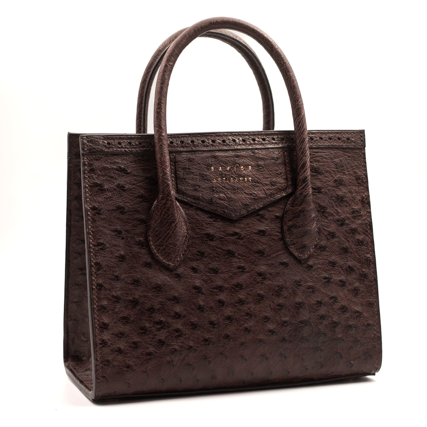 Ostrich 26 Brogue Crossbody