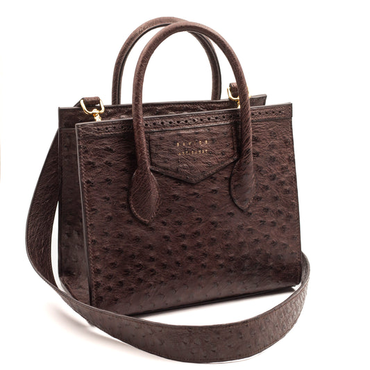 Ostrich 26 Brogue Crossbody