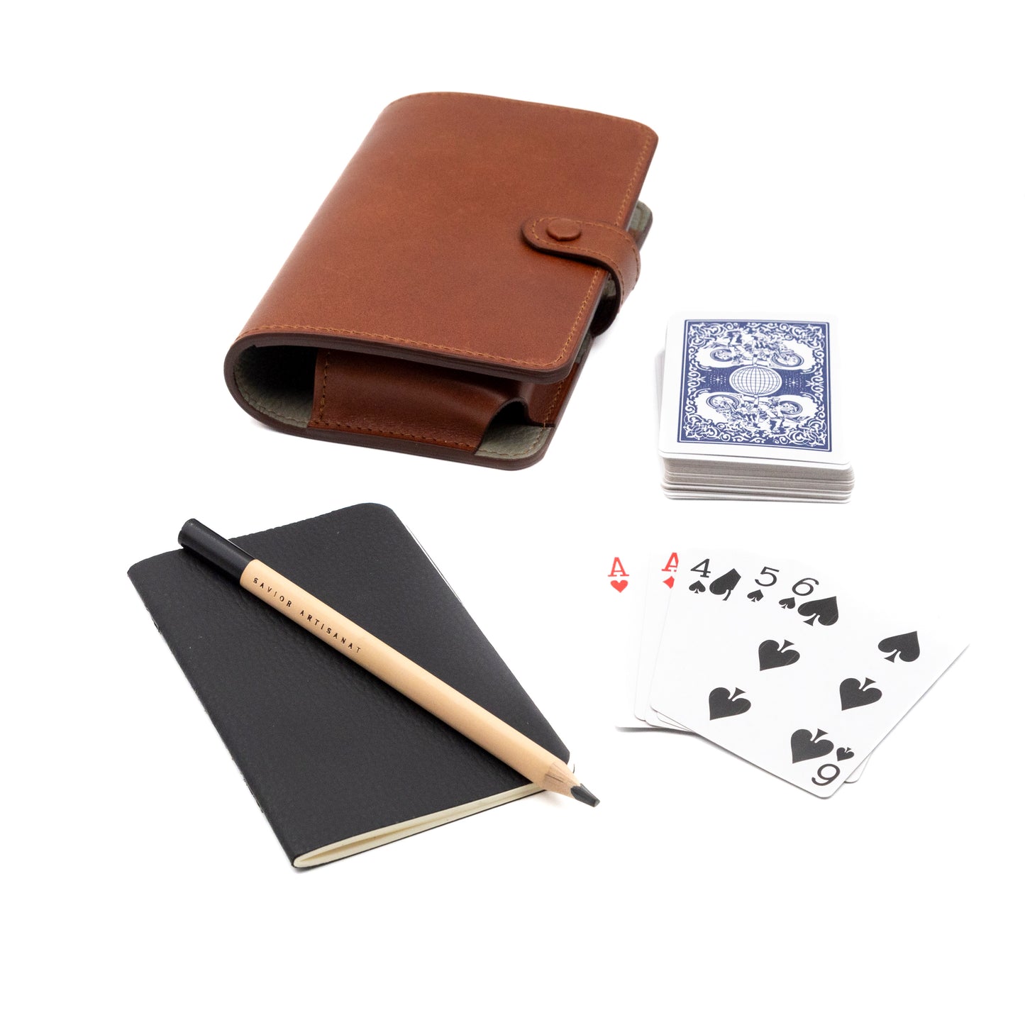 Leather Playing Card Case