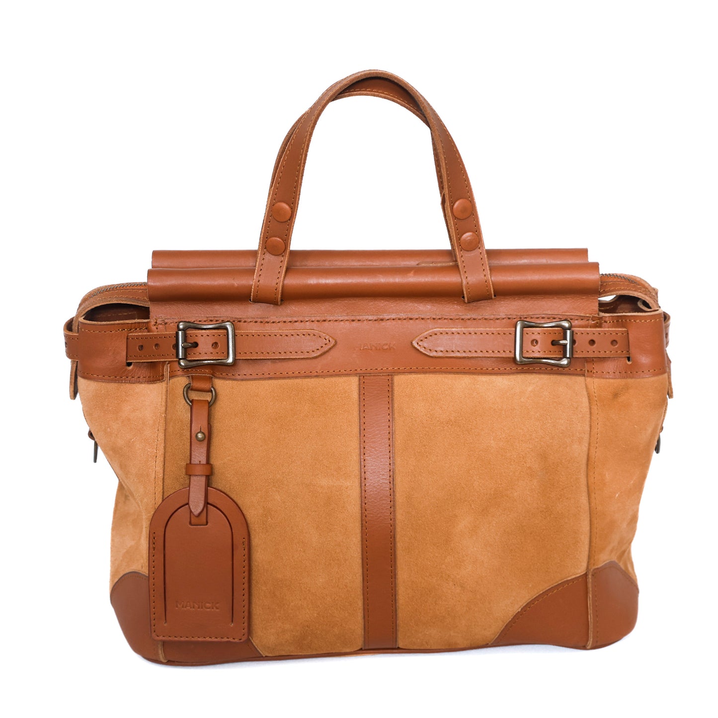 The Manick Suede/Leather Utility Bag