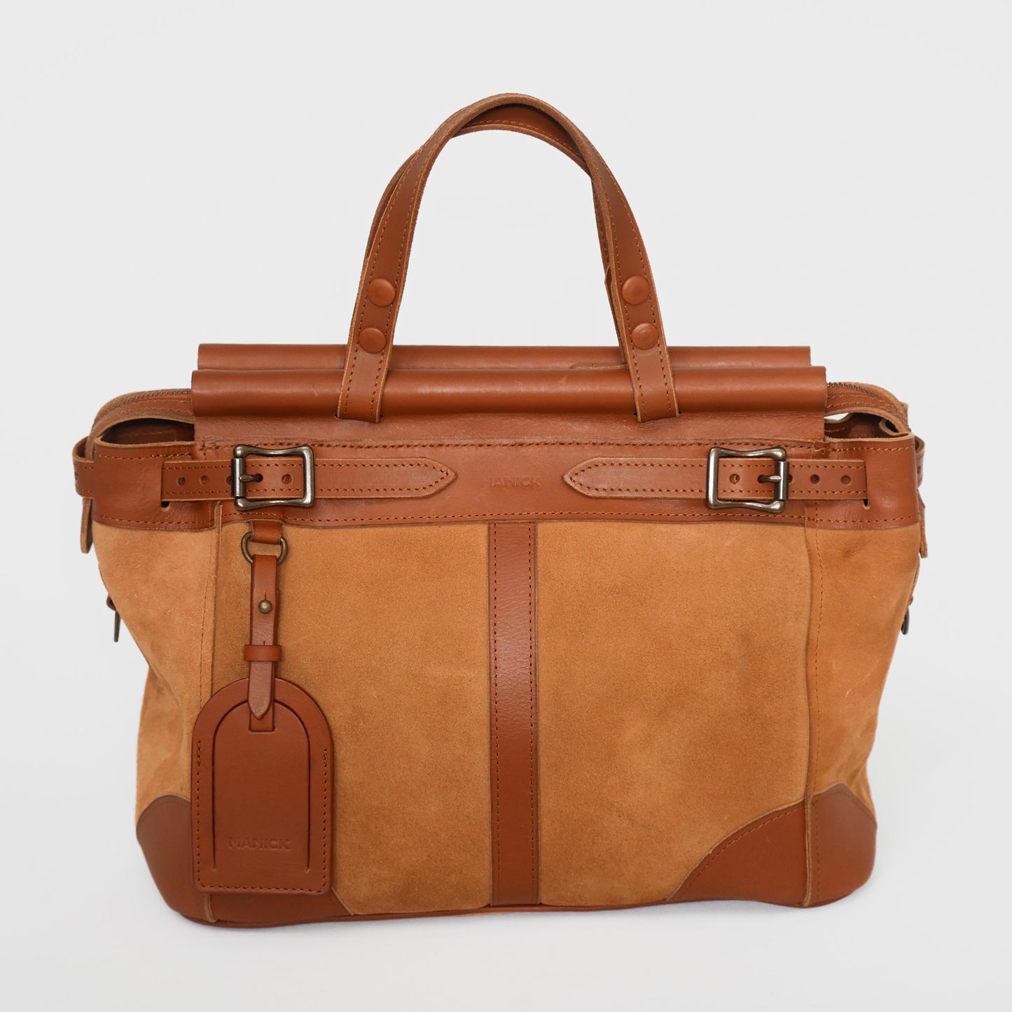 The Manick Suede/Leather Utility Bag