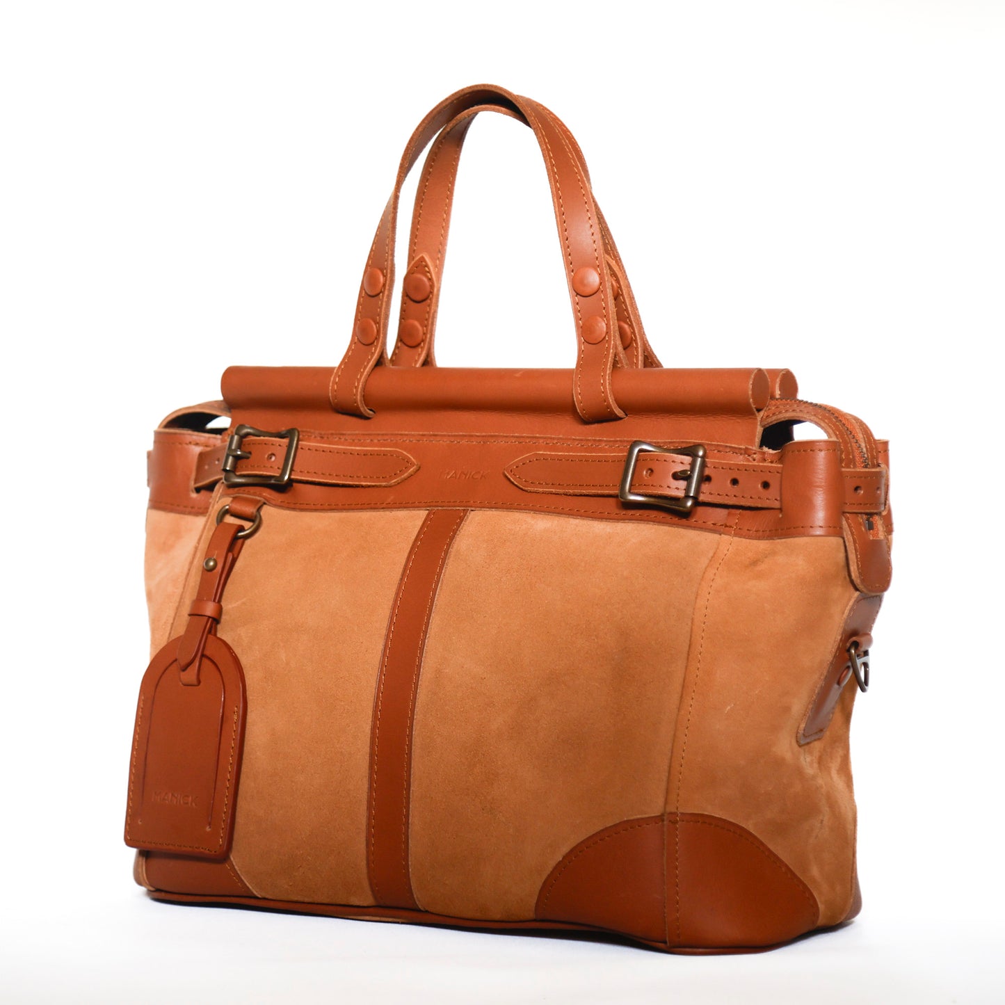 The Manick Suede/Leather Utility Bag