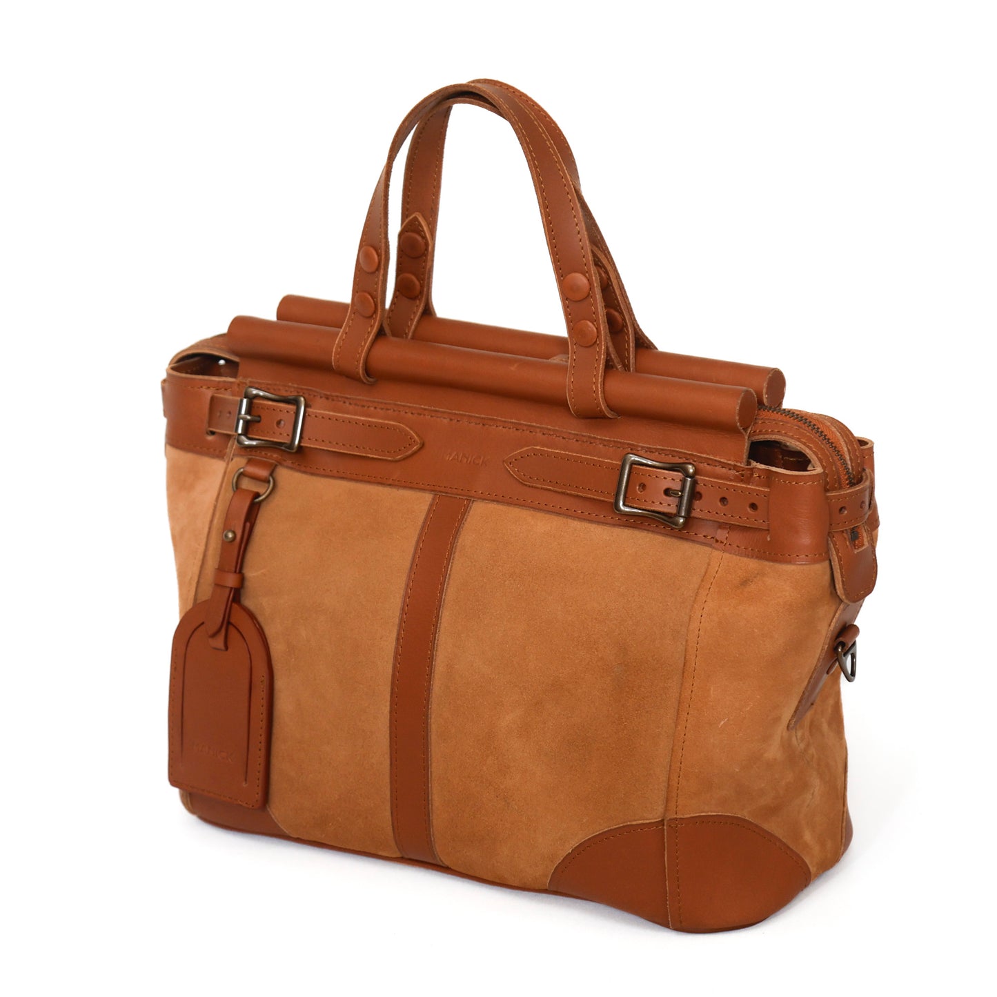 The Manick Suede/Leather Utility Bag