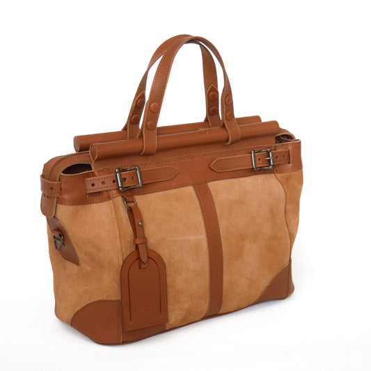 The Manick Suede/Leather Utility Bag