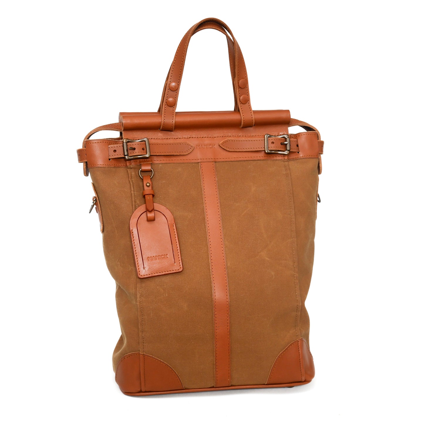 The Manick Canvas/Leather Utility Post Bag