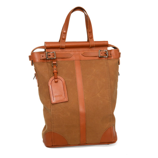 The Manick Canvas/Leather Utility Post Bag