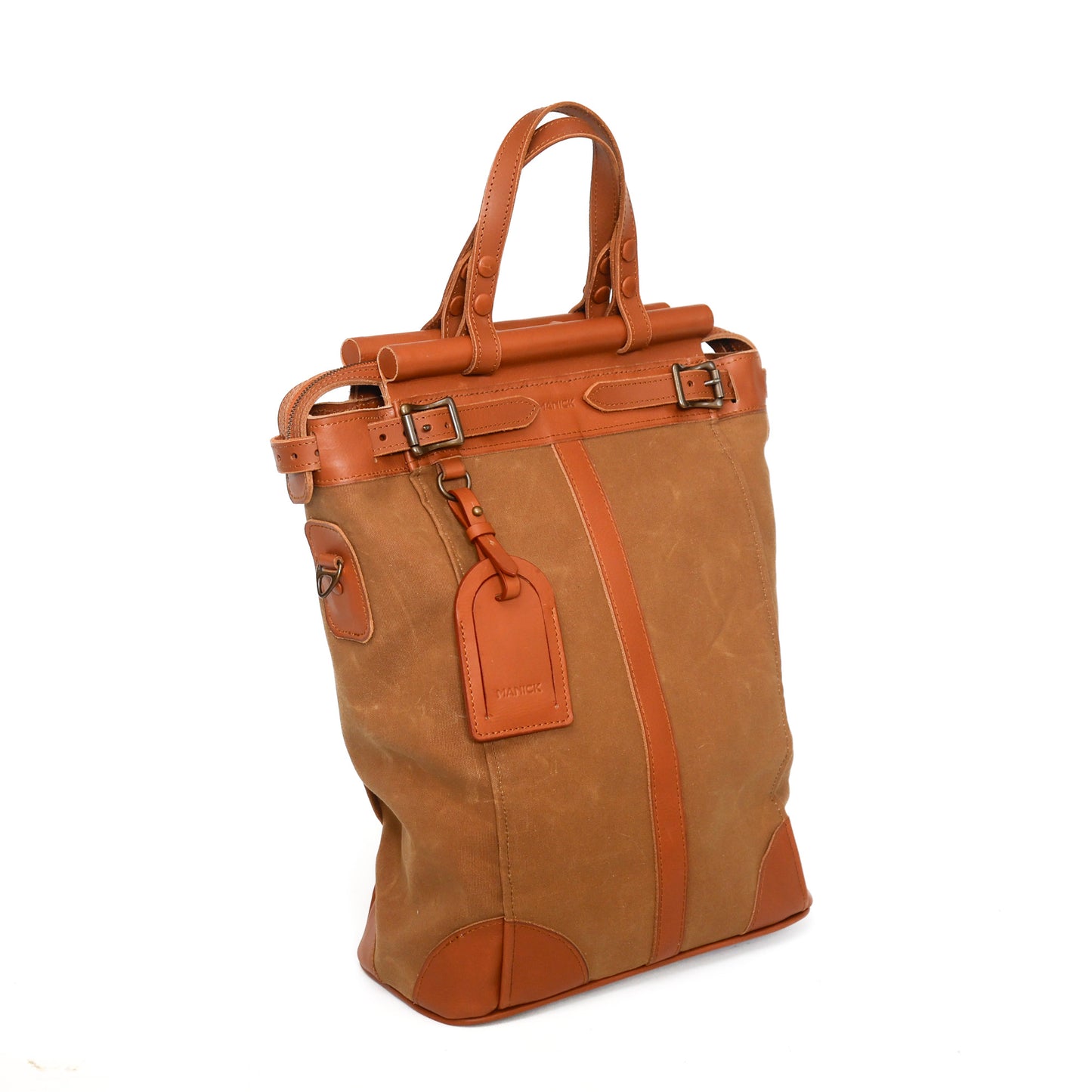 The Manick Canvas/Leather Utility Post Bag