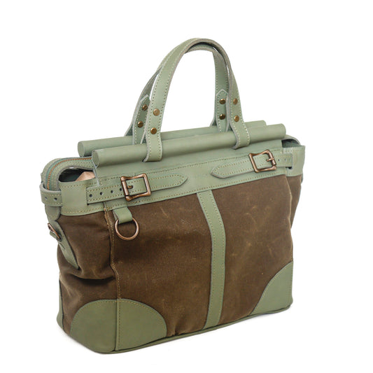 The Manick Canvas/Leather Utility Bag